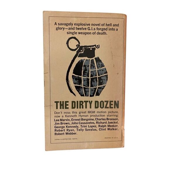 The Dirty Dozen by E M Nathanson Paperback Book Novel 1967 - Picture 2 of 14
